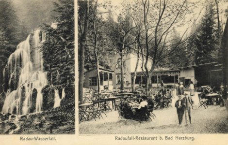 Bad Harzburg, Niedersachsen - Radauwasserfall; Radaufall-Restaurant (Zeno Ansichtskarten)