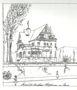 Bad Godesberg Villa von Meier Zeichnung 1910