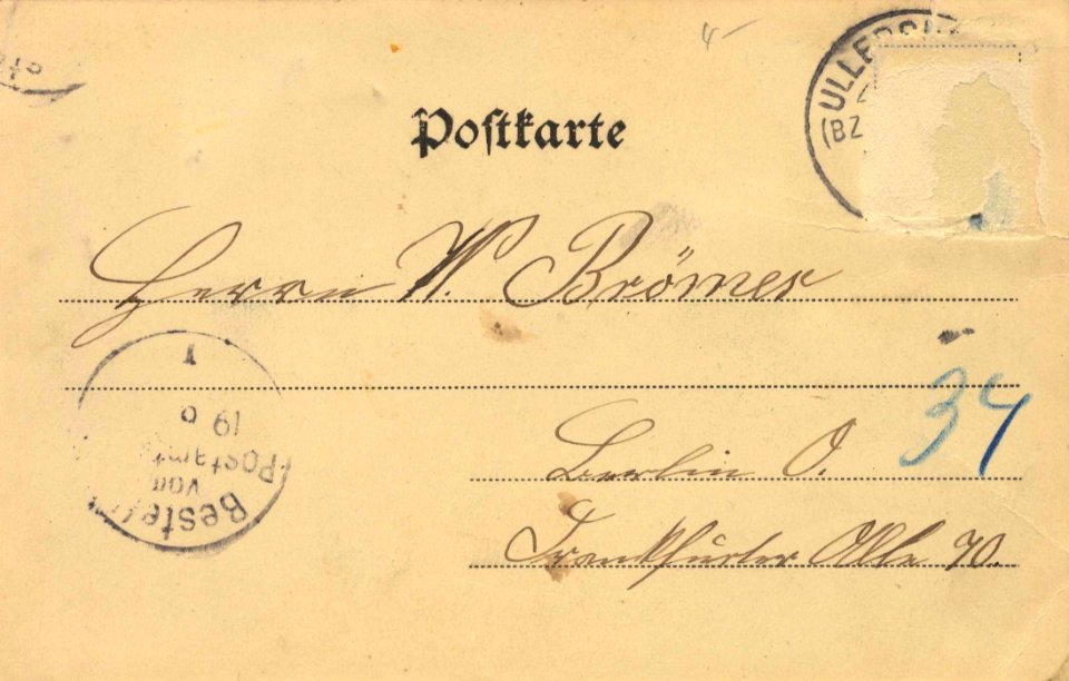 Bad Flinsberg, Schlesien - Hasenstein (back) (Zeno Ansichtskarten)