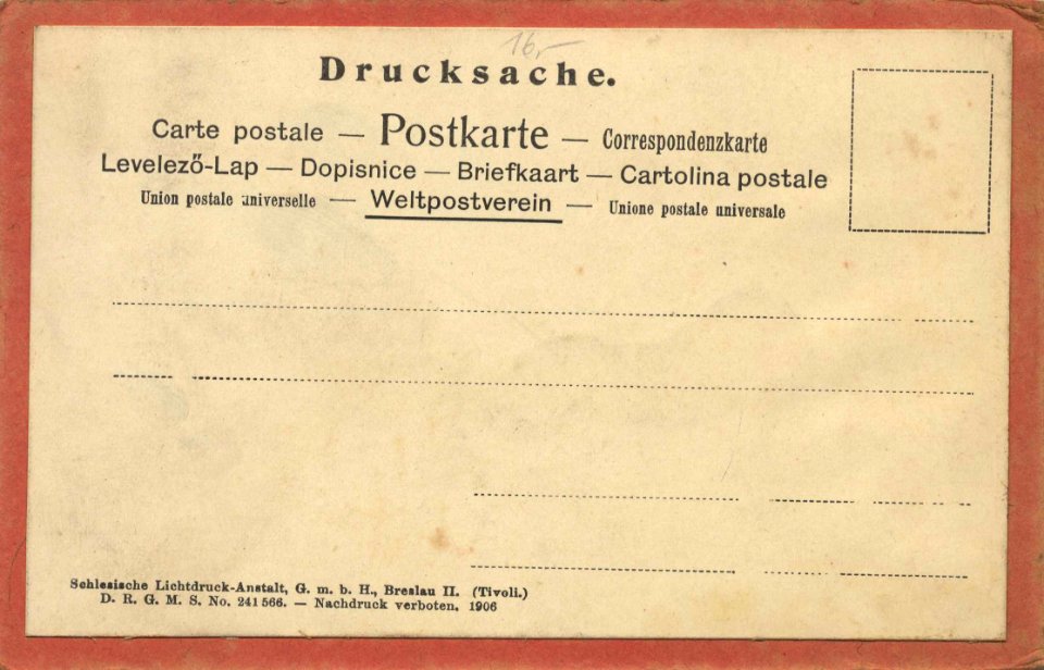 Bad Frankenhausen, Thüringen - Kyffhäuserdenkmal (back) (Zeno Ansichtskarten)