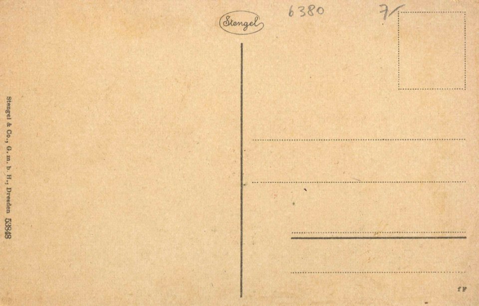 Bad Homburg v. d. Höhe, Hessen - Kurhaus und Post (back) (Zeno Ansichtskarten)