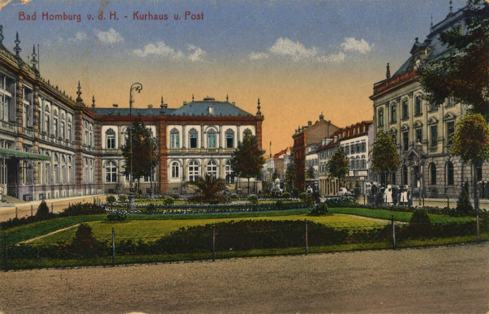 Bad Homburg v. d. Höhe, Hessen - Kurhaus und Post (Zeno Ansichtskarten)