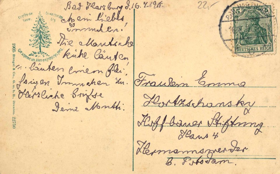Bad Harzburg, Niedersachsen - Burgstraße (back) (Zeno Ansichtskarten)