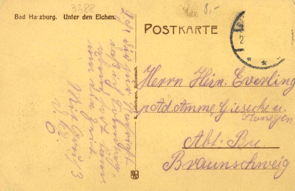 Bad Harzburg, Niedersachsen - Unter den Eichen (2) (back) (Zeno Ansichtskarten)