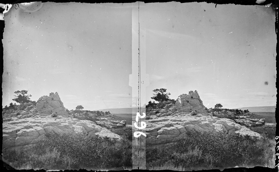 Bad Lands, near old Fort Casper. Natrona County, Wyoming - NARA - 517395