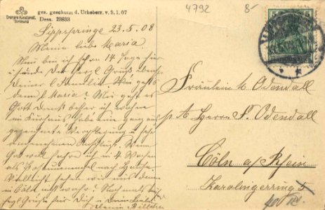 Bad Lippspringe, Nordrhein-Westfalen - Fichtenwald (back) (Zeno Ansichtskarten)