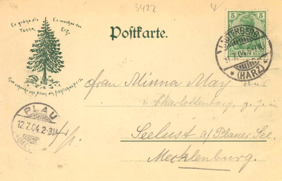 Bad Lauterberg, Niedersachsen - Wiesenbecker Teich (back) (Zeno Ansichtskarten)