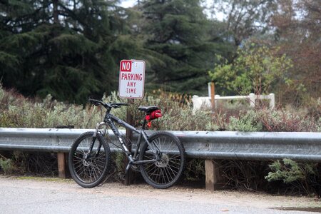 Nature mountain bike trail