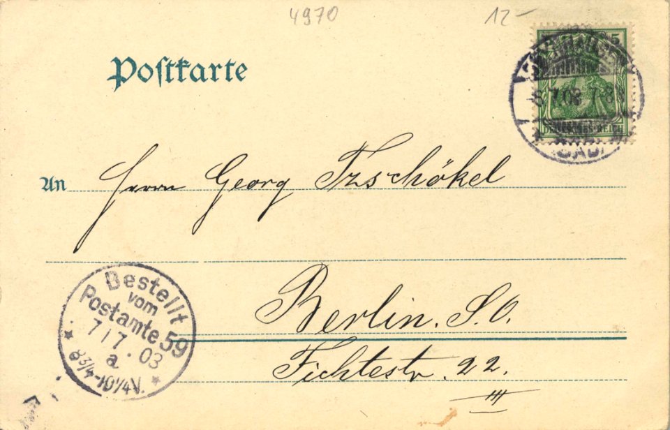 Bad Oeynhausen, Nordrhein-Westfalen - Westkorso (back) (Zeno Ansichtskarten)
