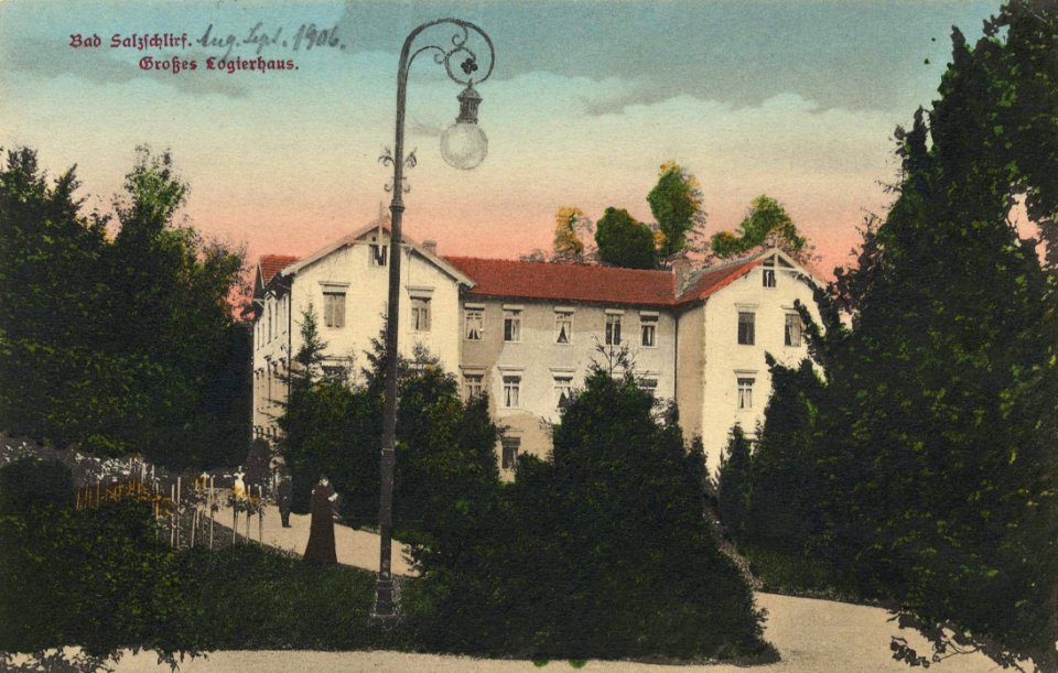 Bad Salzschlirf, Hessen - Großes Logierhaus (Zeno Ansichtskarten)