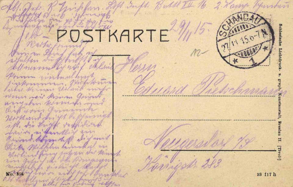 Bad Schandau, Sachsen - Kleiner Wasserfal (back) (Zeno Ansichtskarten)