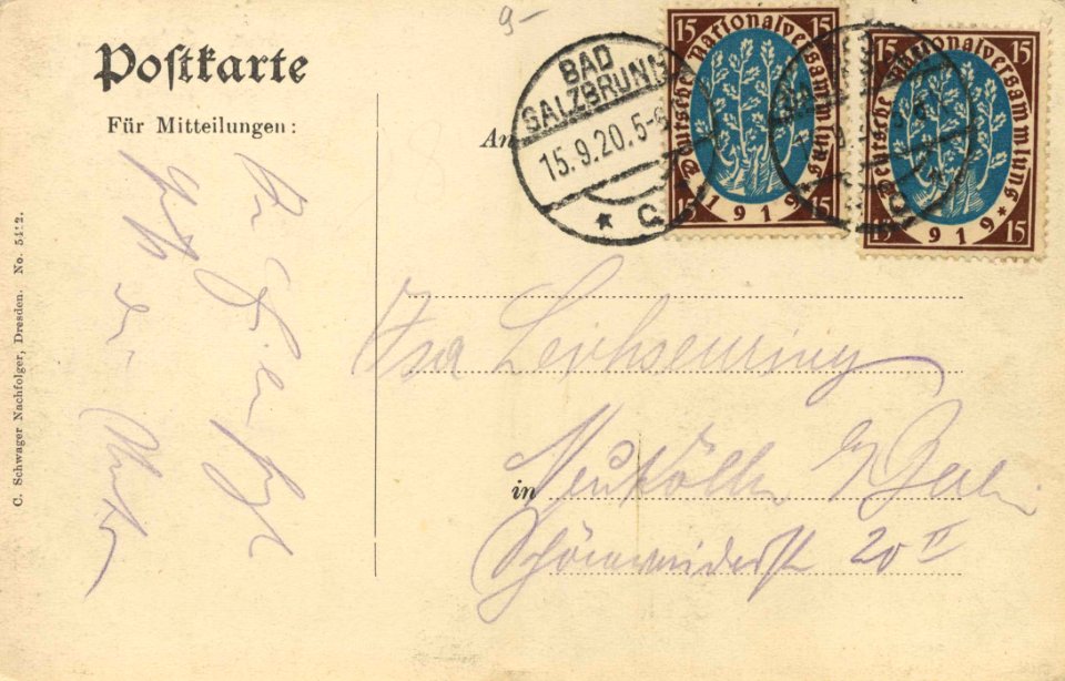 Bad Salzbrunn, Schlesien - Schweizerei (back) (Zeno Ansichtskarten)