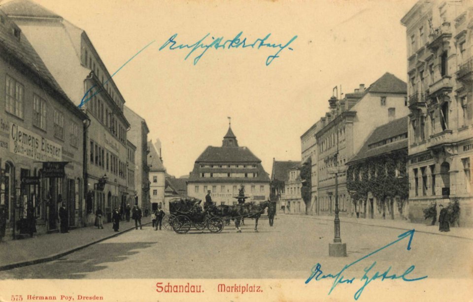 Bad Schandau, Sachsen - Marktplatz (Zeno Ansichtskarten)