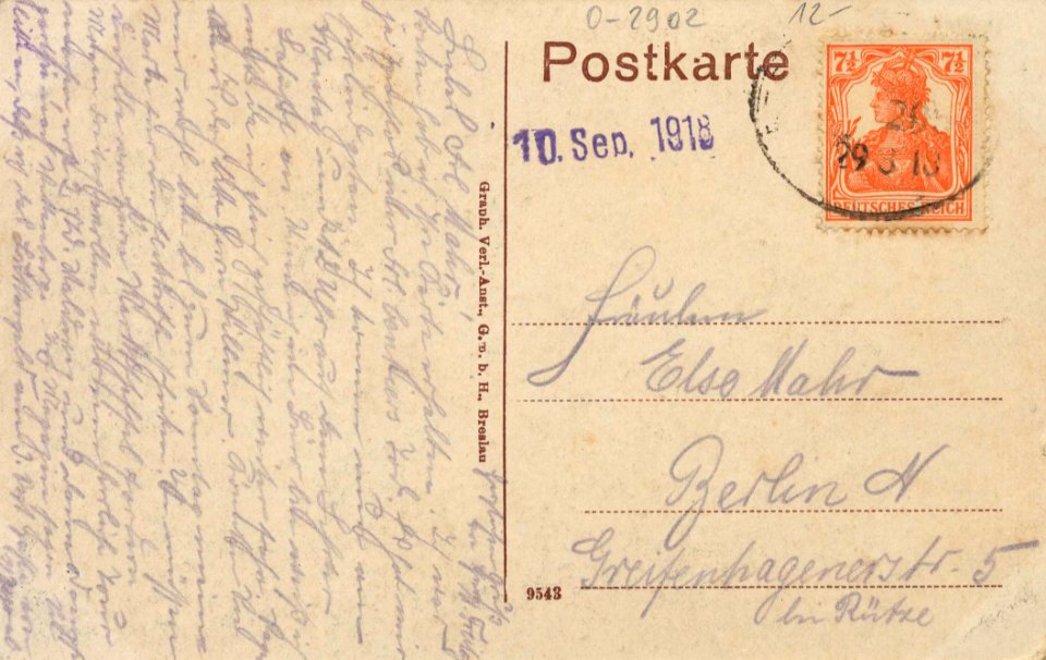 Bad Wilsnack, Mecklenburg-Vorpommern - Schloss (back) (Zeno Ansichtskarten)