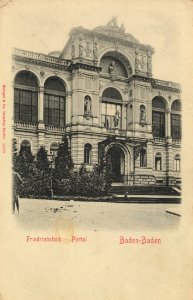 Baden-Baden, Baden-Württemberg - Friedrichsbad, Portal (Zeno Ansichtskarten)
