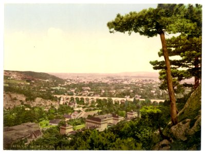 Baden-Baden, general view with castle, Baden, Germany-LCCN2002696319