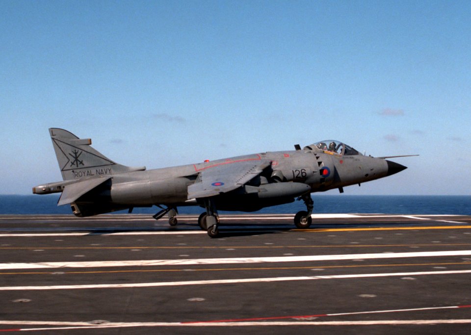 BAe Sea Harrier 800 NAS on USS Eisenhower 1984