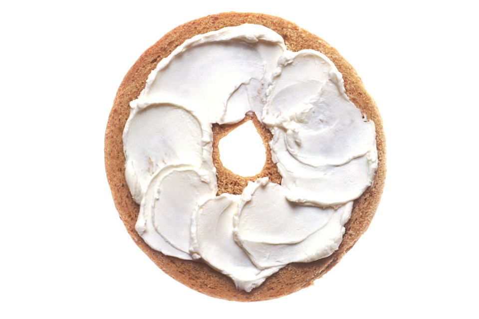 Bagel with cream cheese (1)