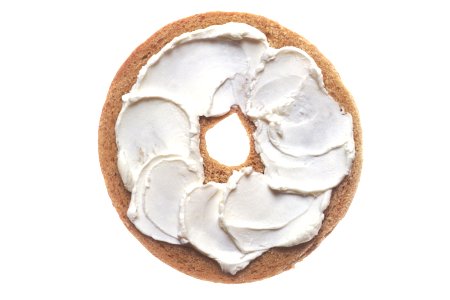 Bagel with cream cheese (1)