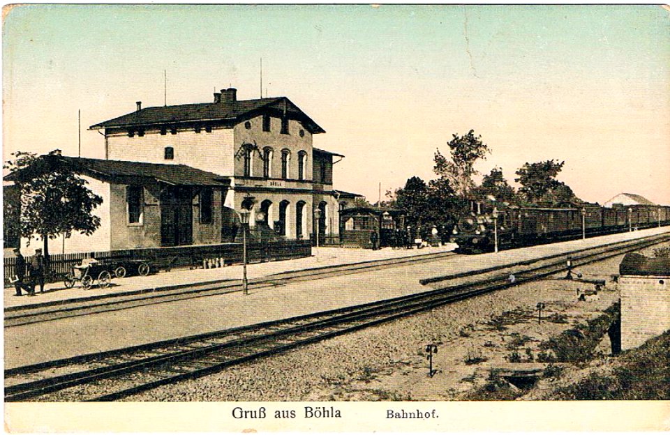 Bahnhof Böhla (um 1920)