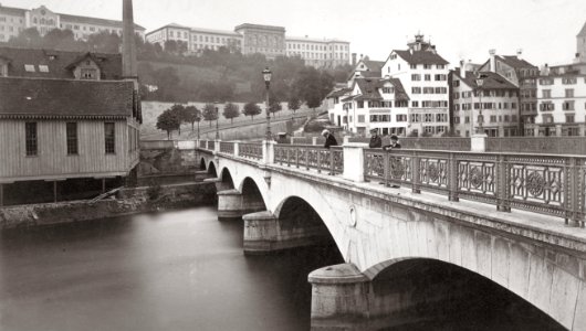 Bahnhofbrücke Zürich ca 1870