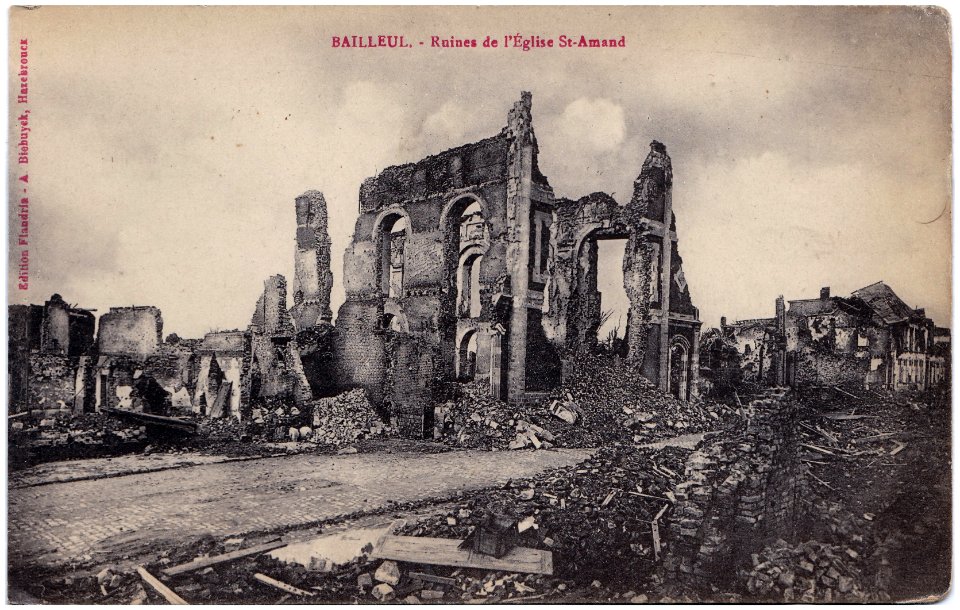 Bailleul (Flandre) — Ruine de l'Église Saint Amand
