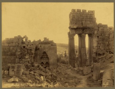 Balbek. Edifice arabe dans l'Acropole - Bonfils. LCCN2004668106