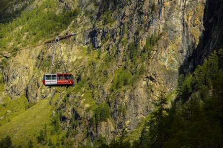 Zermatt gondola nature