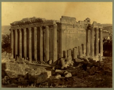 Balbek. Temple de Bacchus - Bonfils. LCCN2004668098