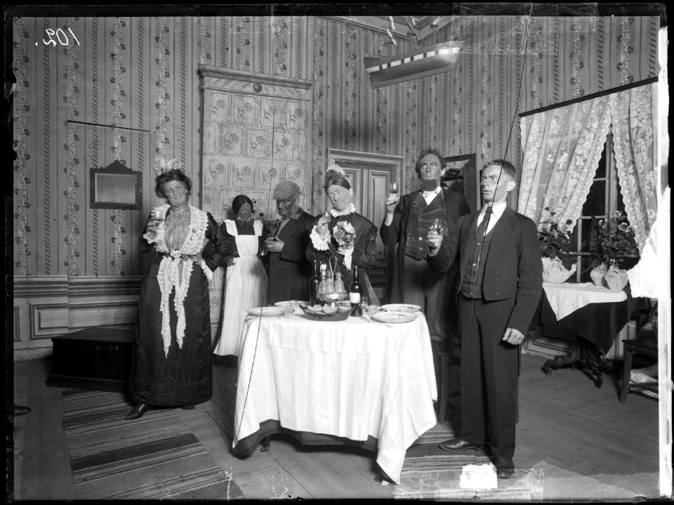 Baldevins bröllop, Södra teatern 1902. Föreställningsbild - SMV - ST007