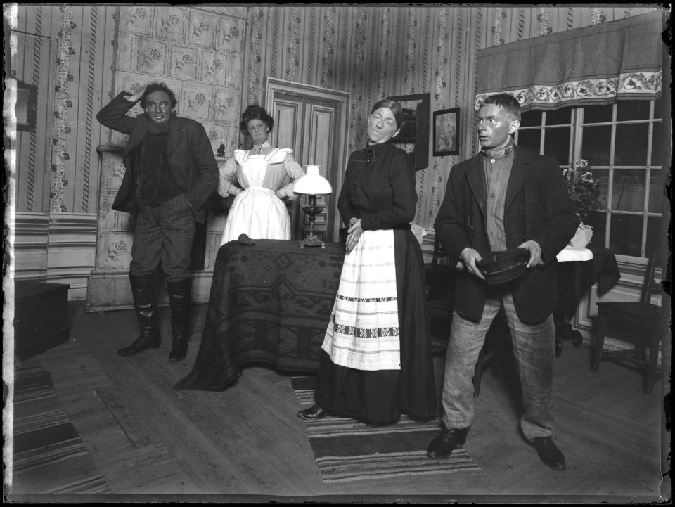 Baldevins bröllop, Södra teatern 1902. Föreställningsbild - SMV - ST009