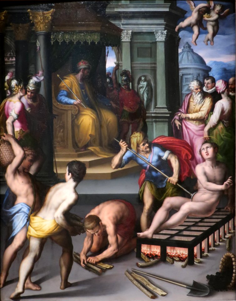 The Martyrdom of St. Lawrence by Giovanni Balducci, Schorr Collection