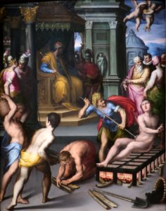The Martyrdom of St. Lawrence by Giovanni Balducci, Schorr Collection