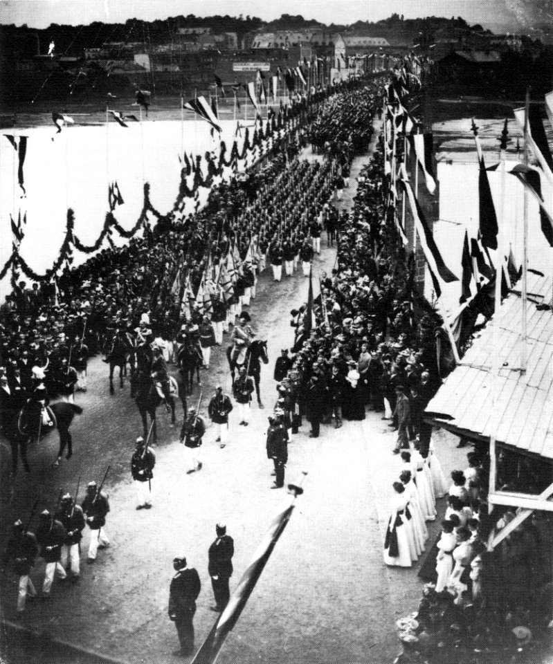 Balduinbrücke Einzug Kaiser Wilhelm II Koblenz 1897