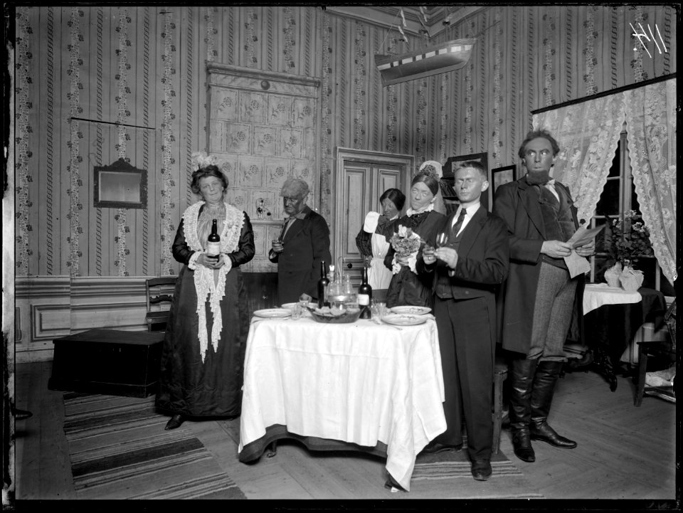 Baldevins bröllop, Södra teatern 1902. Föreställningsbild - SMV - ST008