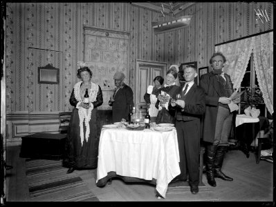 Baldevins bröllop, Södra teatern 1902. Föreställningsbild - SMV - ST008