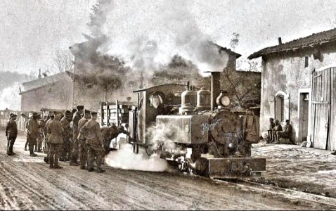 Baldwin steam locomotive in France