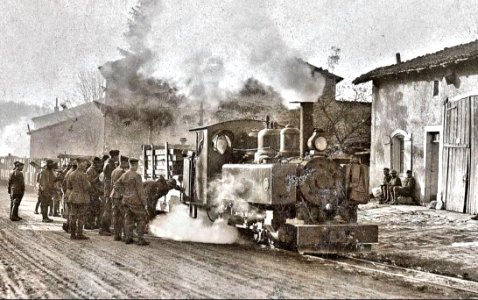 Baldwin steam locomotive in France photo