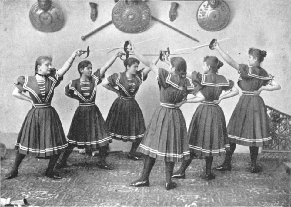 Balkezes vívógyakorlatok nők számára (Divald Károly, 1894)