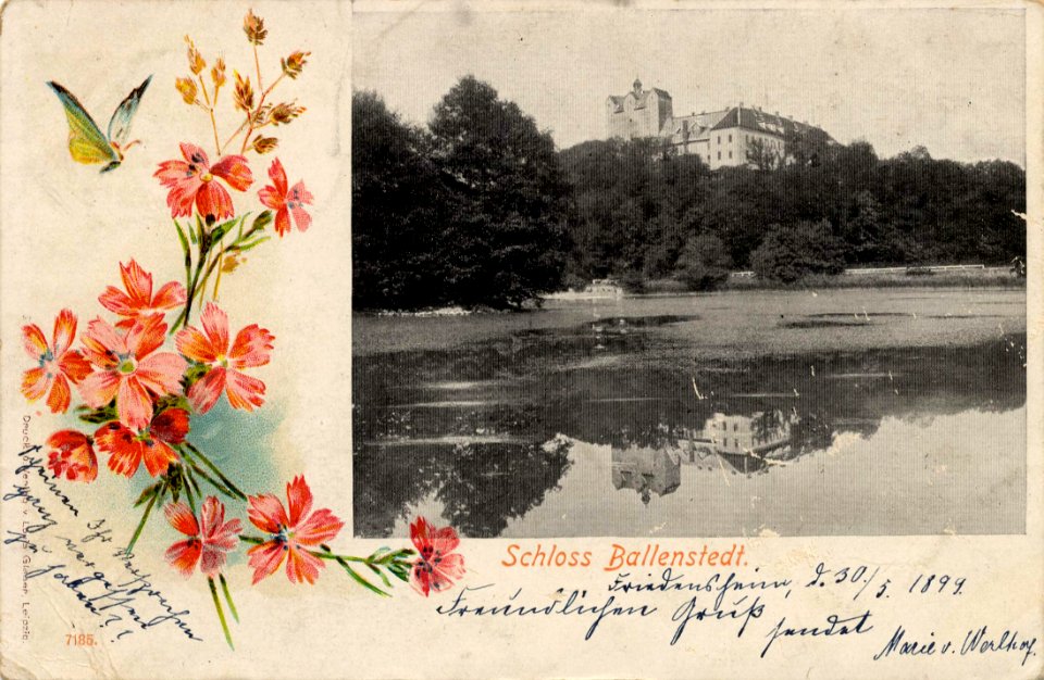 Ballenstedt, Sachsen-Anhalt - Schloss (3) (Zeno Ansichtskarten)