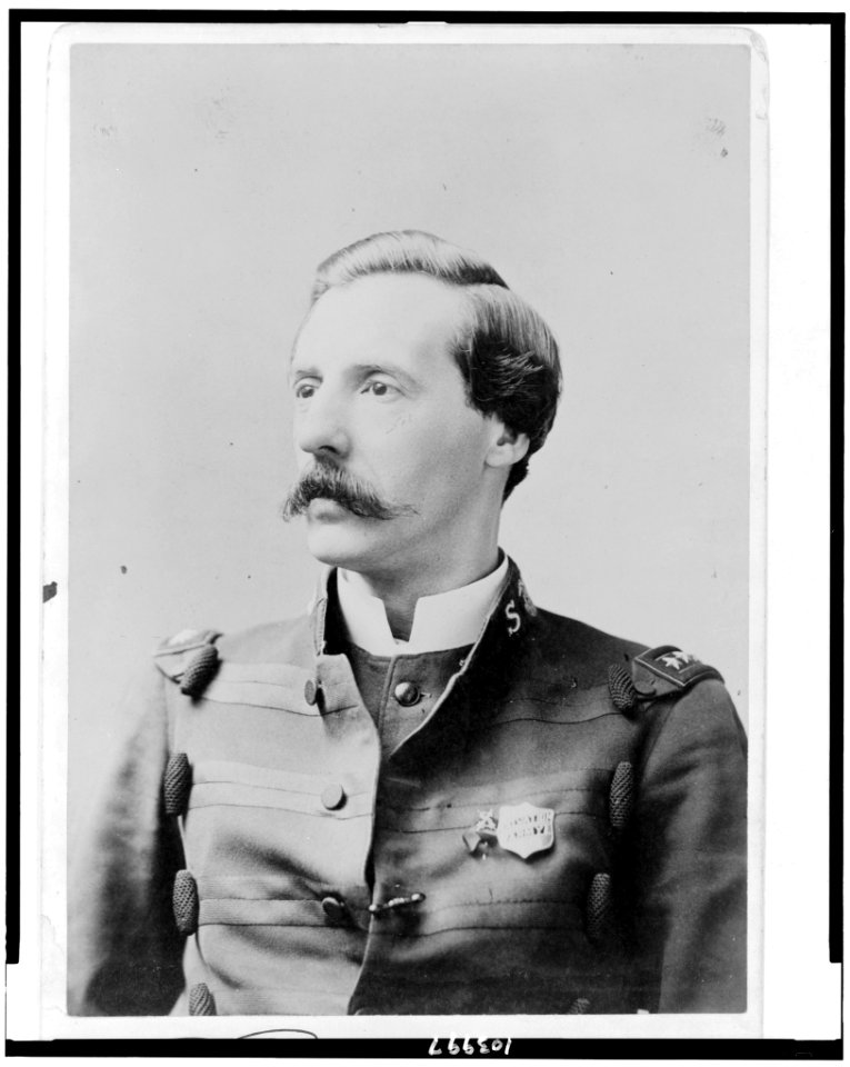 Ballington Booth, head-and-shoulders portrait, facing left, wearing Salvation Army uniform) - Fredricks, New York LCCN91786348