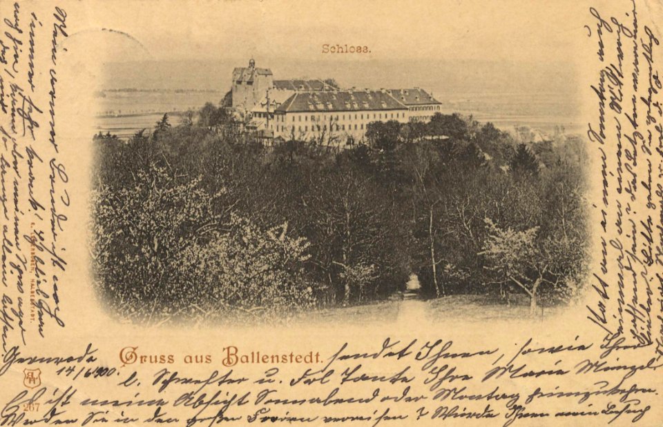 Ballenstedt, Sachsen-Anhalt - Schloss (Zeno Ansichtskarten)