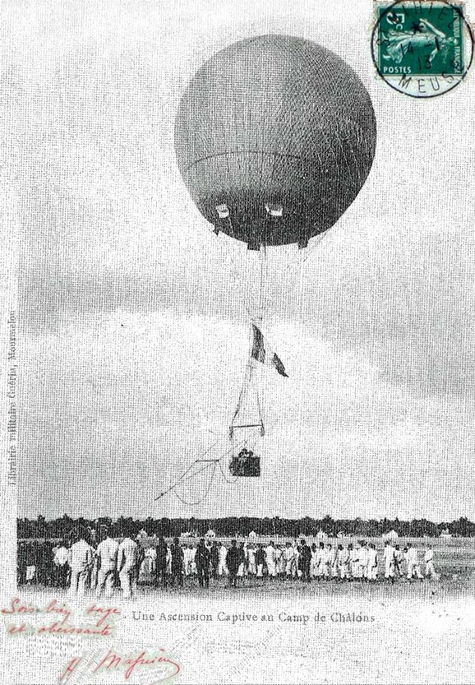 Ballons sphériques du camp de chalons Magnières