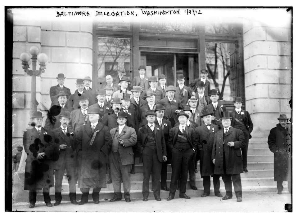 Baltimore delegation, Washington 1912 LCCN2014690189