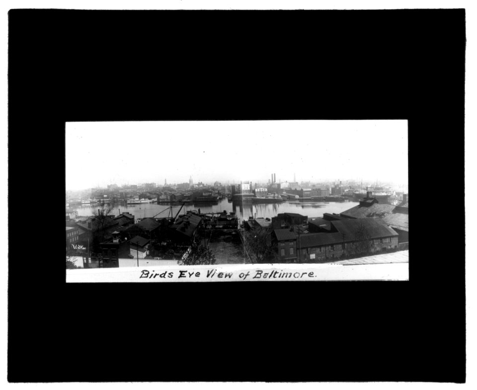 Baltimore fire, 1904) Bird's eye view of Baltimore LCCN2016844565