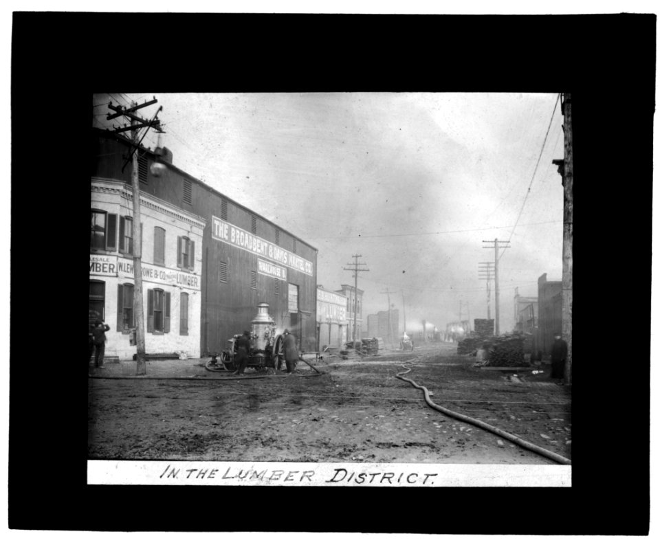 Baltimore fire, 1904) In the lumber district LCCN2016844558