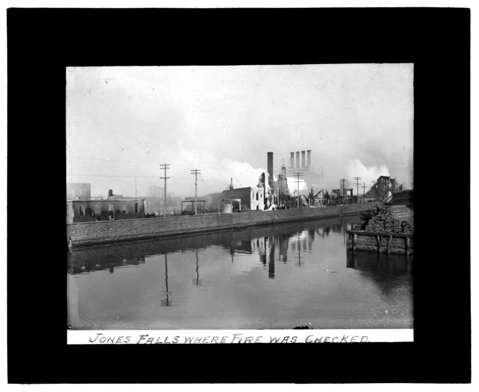 Baltimore fire, 1904) Jones Falls, where fire was checked LCCN2016844555