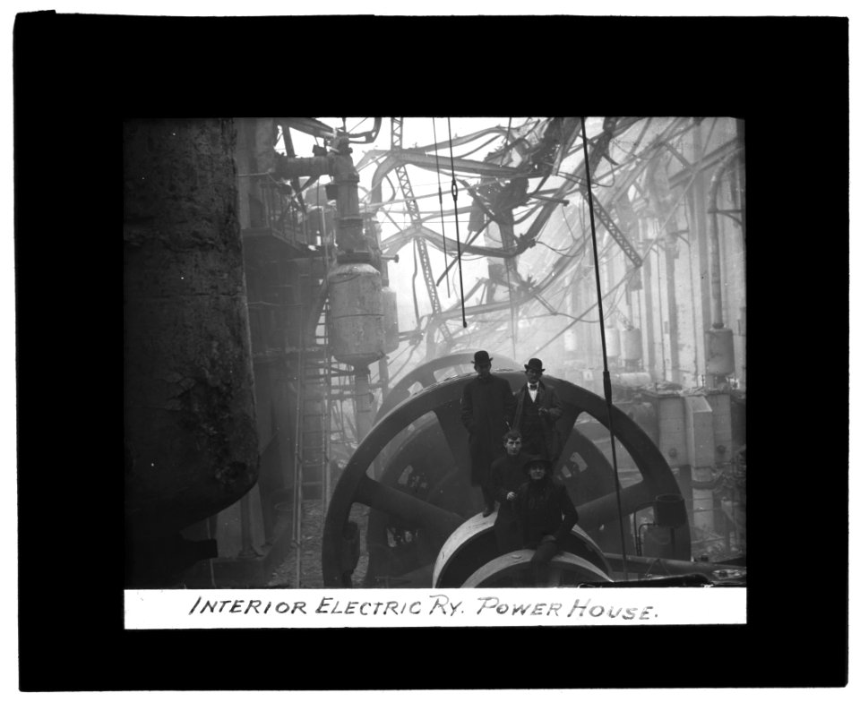 Baltimore fire, 1904) Interior, Electric Ry. Power House LCCN2016844562