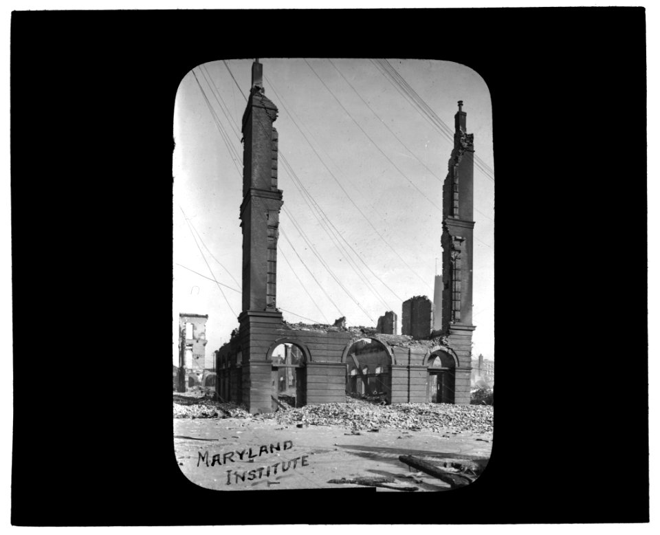 Baltimore fire, 1904) Maryland Institute LCCN2016844563
