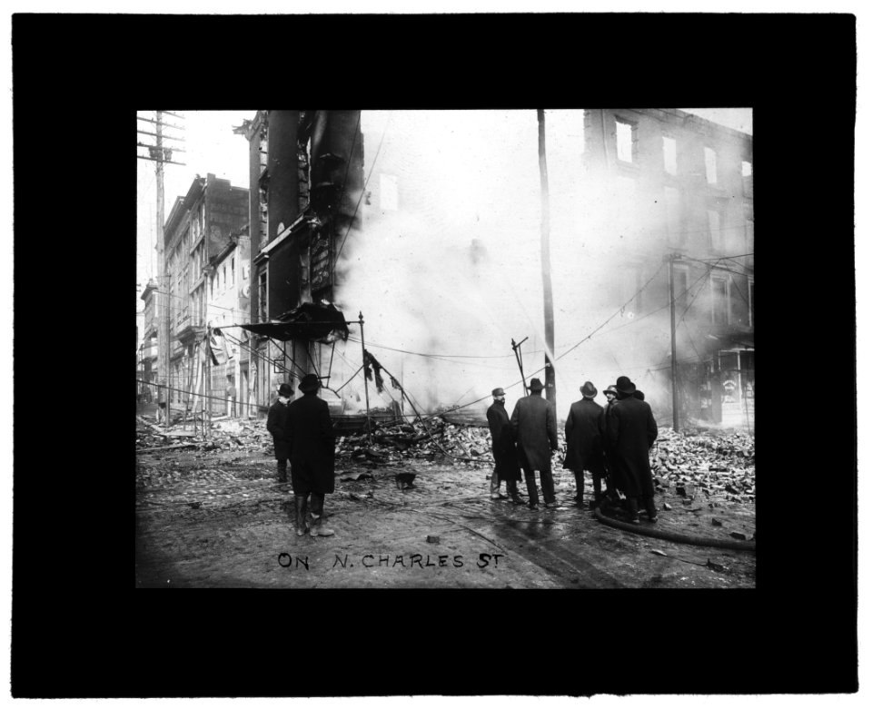 Baltimore fire, 1904) On N. Charles St LCCN2016826952